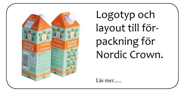 Logotyp och layout till förpackning för Nordic Crown. Läs mer......